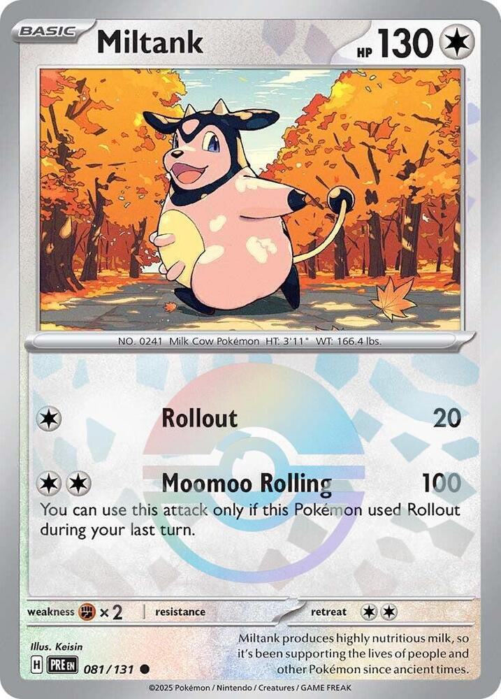 Miltank - Poké Ball Pattern - 081/131 - Common [sv085-081] [Reverse Holo]