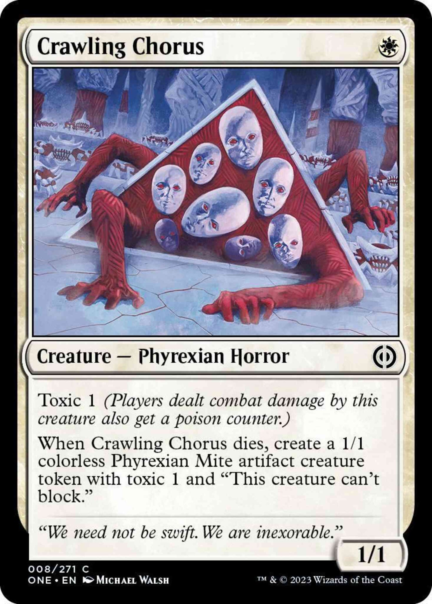 Crawling Chorus [8] [Phyrexia: All Will Be One] [Non-Foil]