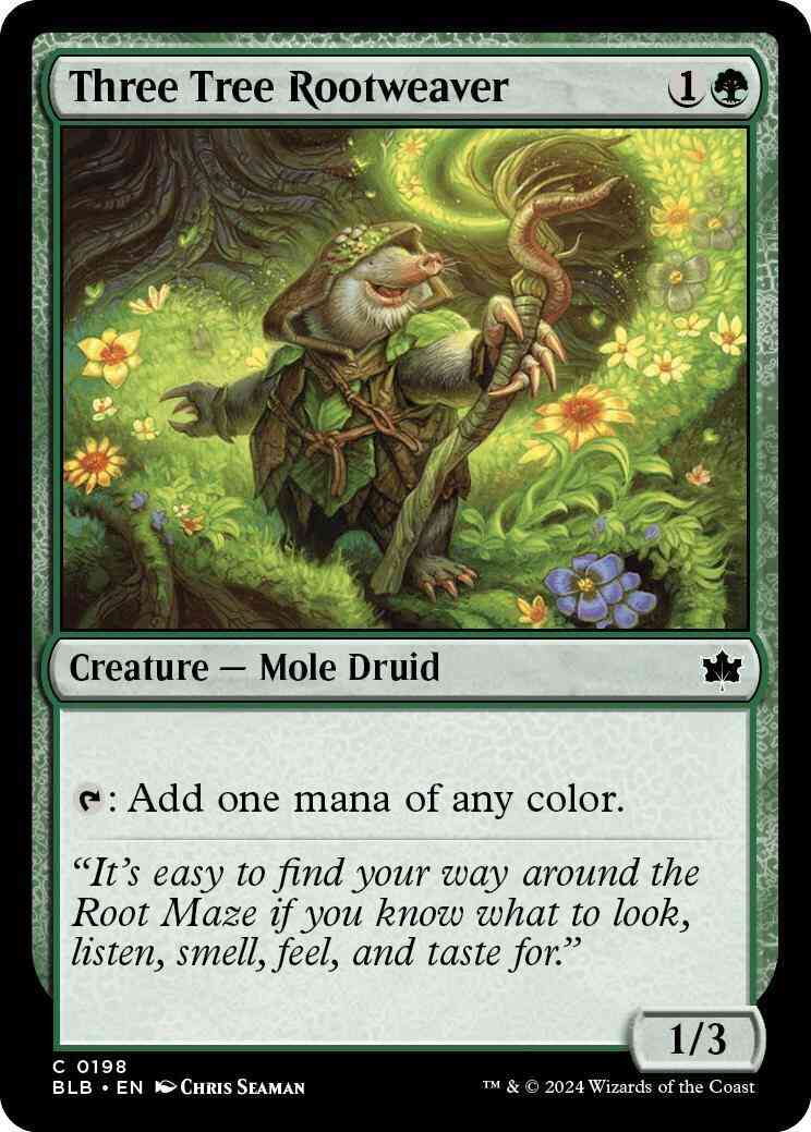 Three Tree Rootweaver [198] [Bloomburrow] [Non-Foil]