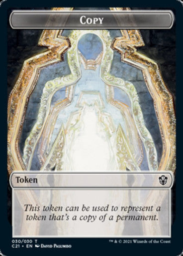 Copy Token (30) // Fractal Token (03) [Commander 2021 Tokens] [Non-Foil]