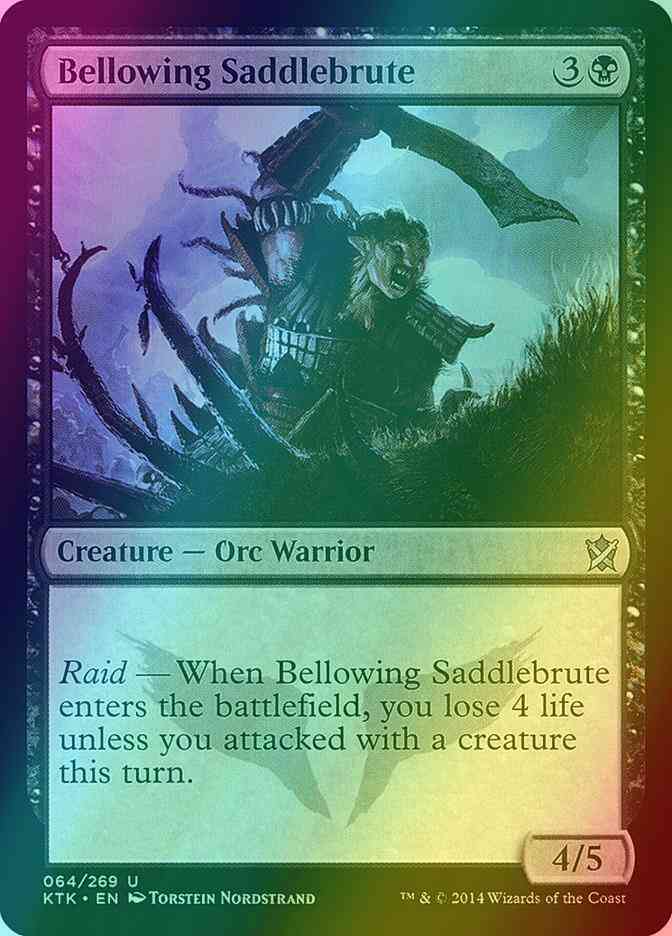 Bellowing Saddlebrute [64] [Khans Of Tarkir] [Foil]