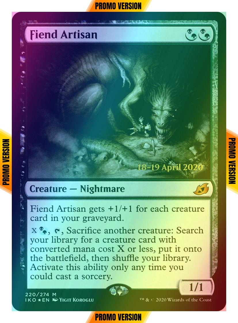 Fiend Artisan [Prerelease] [220s] [Ikoria: Lair of Behemoths Promos] [Foil]