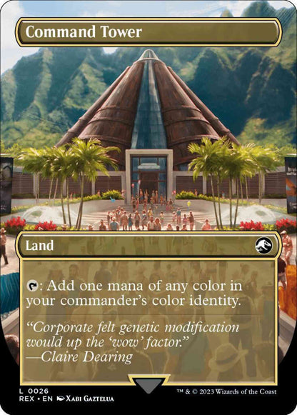 Command Tower // Command Tower [26] [Borderless] [Universes Beyond: Jurassic World Collection] [Non-Foil]