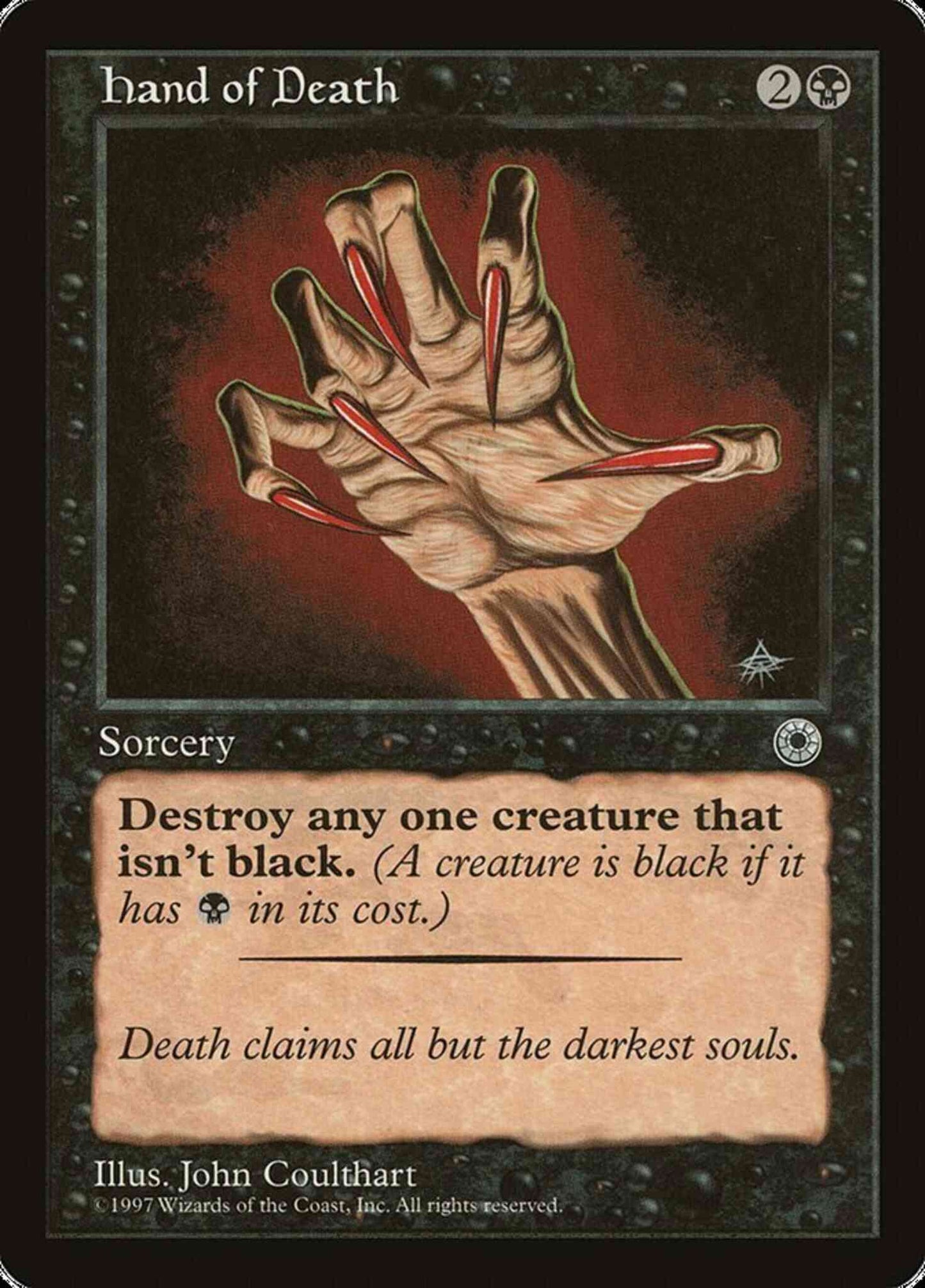 Hand of Death [96c] [Reminder Text] [Portal 1] [Non-Foil]