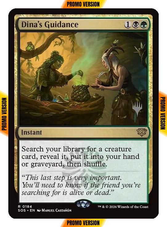 Dina's Guidance [184p] [Promo Pack] [Secrets of Strixhaven Promos] [Non-Foil]