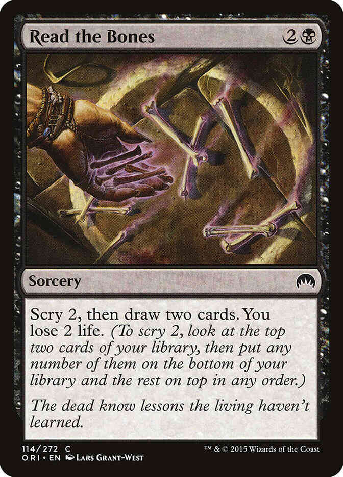 Read the Bones [114] [Magic Origins] [Non-Foil]