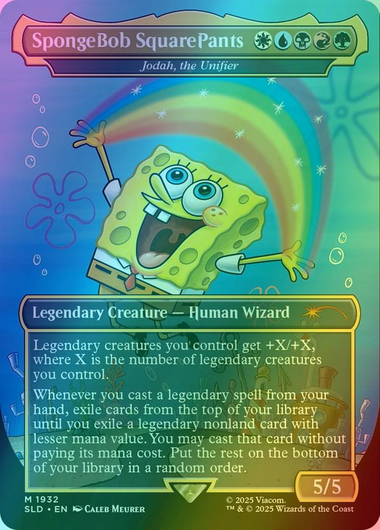 SpongeBob SquarePants - Jodah, the Unifier [1932] [Borderless] [SpongeBob: Legends] [Secret Lair Drop] [Foil]
