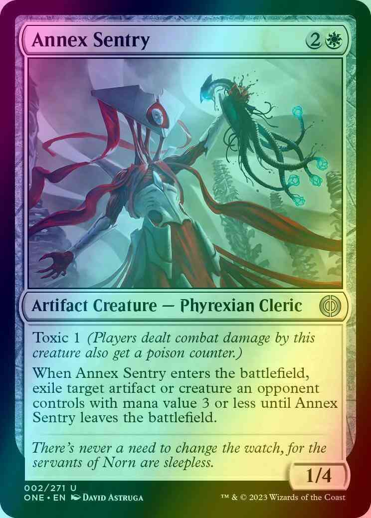 Annex Sentry [2] [Phyrexia: All Will Be One] [Foil]