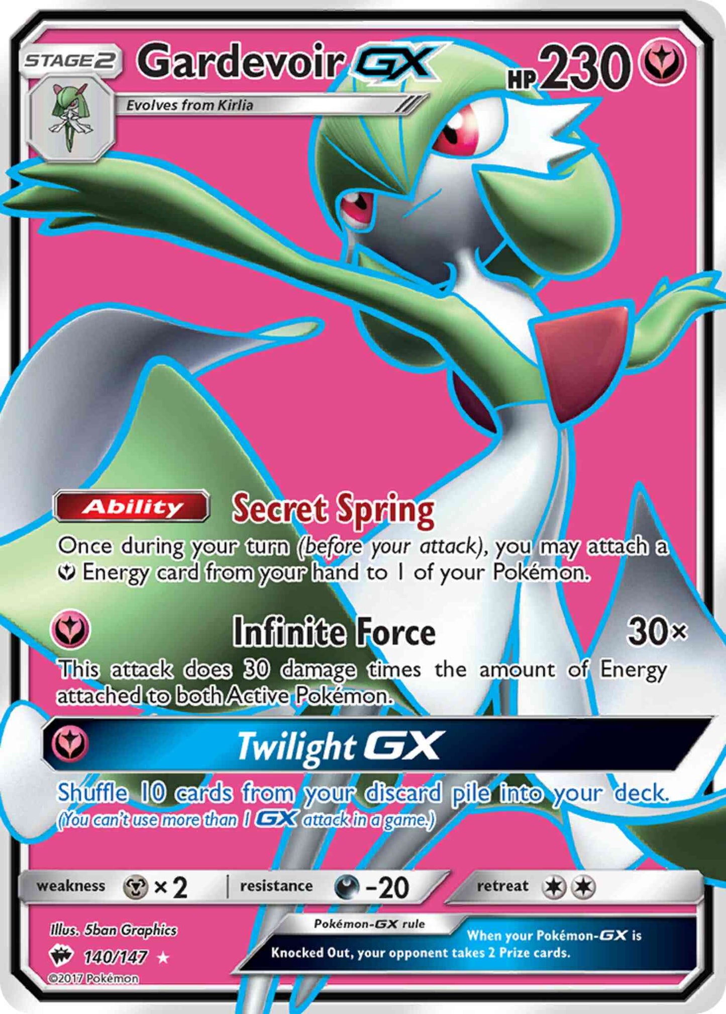 Gardevoir-GX - 140/147 - Rare Ultra [sm3-140] [Ultra]