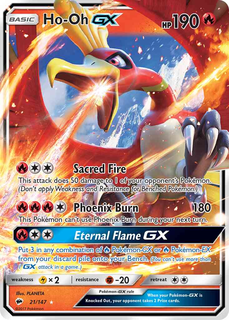 Ho-Oh-GX - 21/147 - Rare Holo GX [sm3-21] [Ultra]