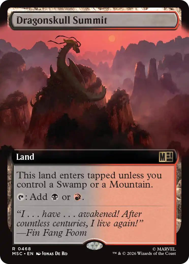Dragonskull Summit [468] [Extended Art] [Marvel Super Heroes: Commander] [Non-Foil]