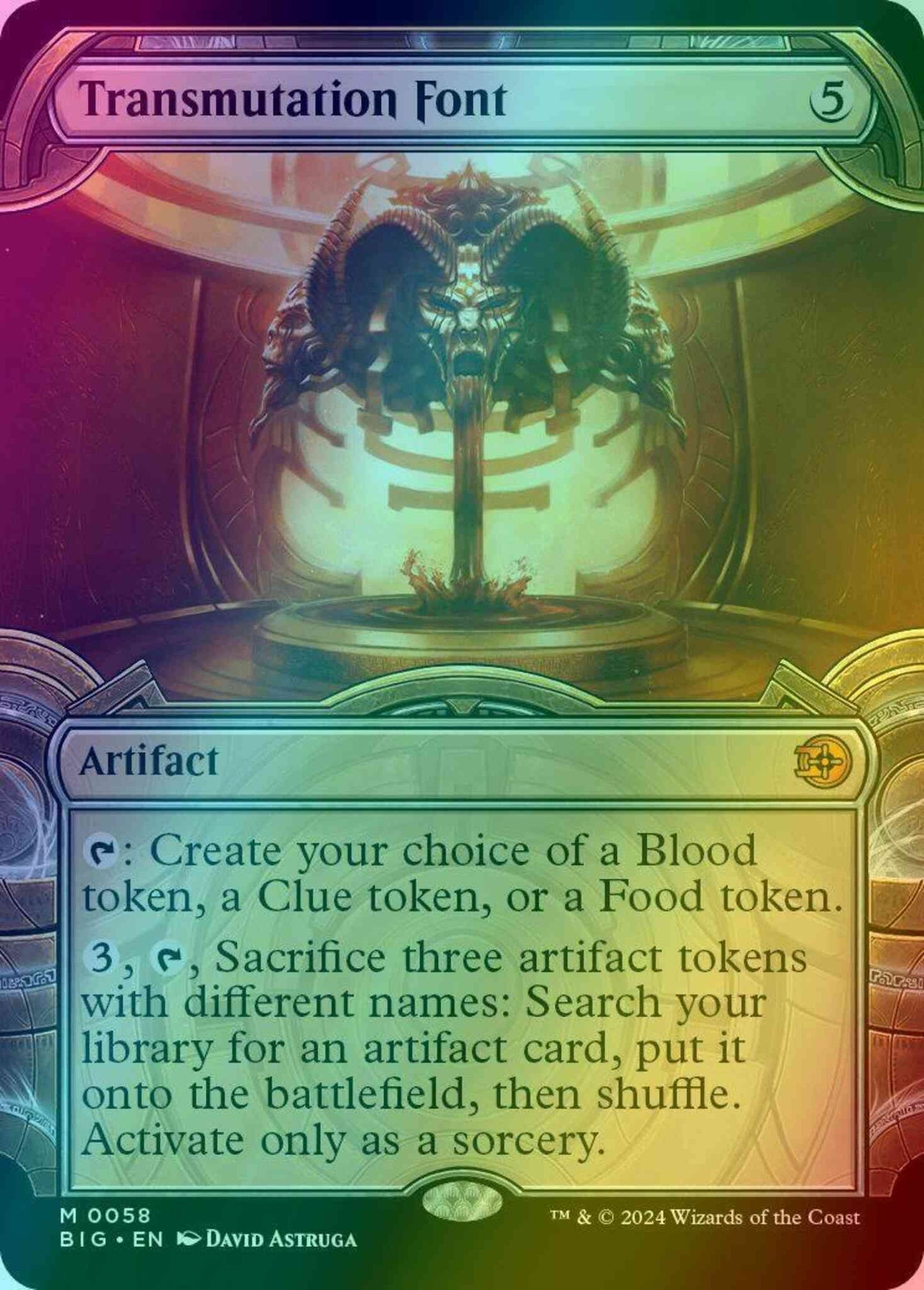 Transmutation Font [58] [Vault Frame Showcase] [The Big Score] [Foil]