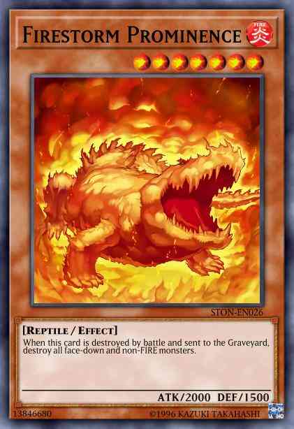 Firestorm Prominence - STON-EN026 - Common - 1st Edition