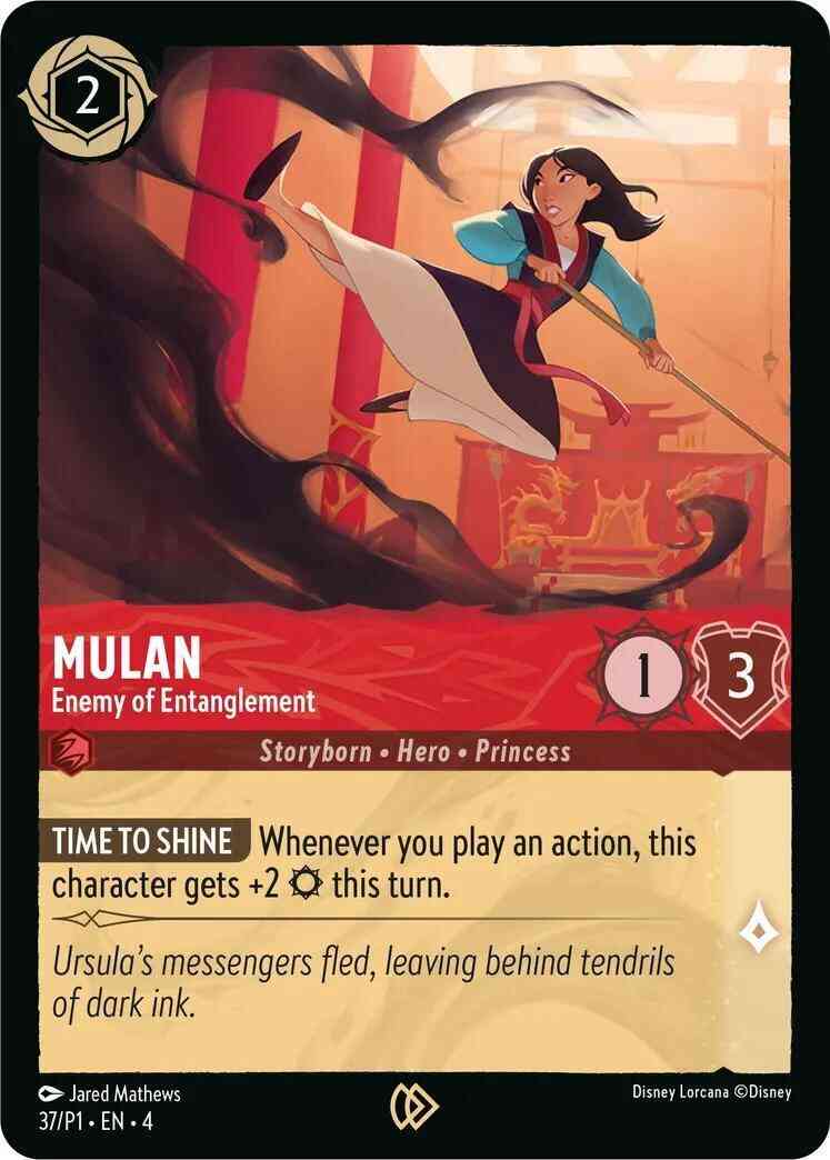 Mulan - Enemy of Entanglement - 37/P1 [Disney Lorcana Promo Cards] [Cold Foil]