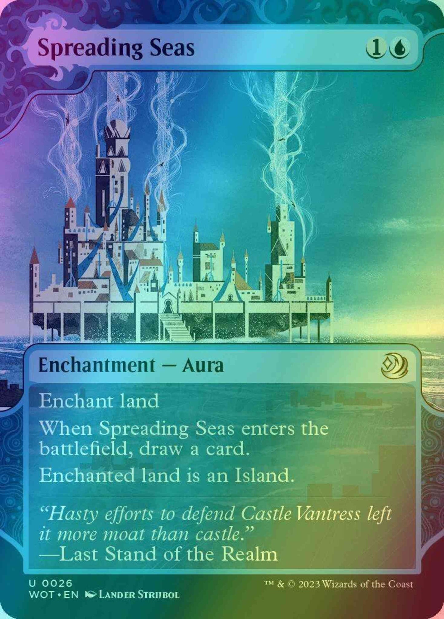 Spreading Seas [26] [Enchanting Tale Showcase] [Wilds of Eldraine: Enchanting Tales] [Foil]