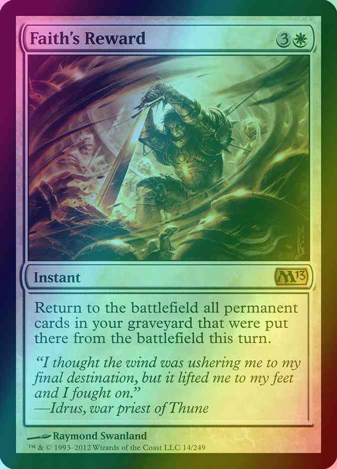Faith's Reward [14] [Magic 2013] [Foil]