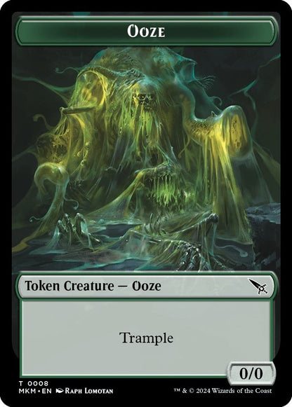 A Mysterious Creature Token (21) // Ooze Token (08) [Murders at Karlov Manor: Tokens] [Non-Foil]