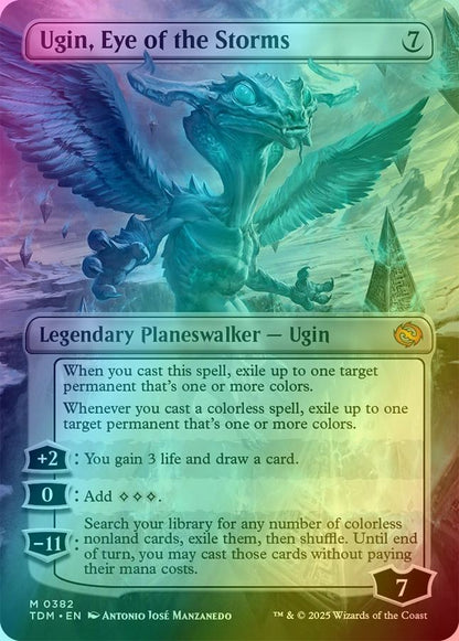 Ugin, Eye of the Storms // Ugin, Eye of the Storms [382] [Borderless] [Tarkir: Dragonstorm] [Foil]