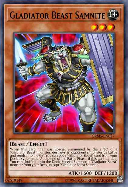 Gladiator Beast Samnite - CRMS-EN027 - Rare - Unlimited