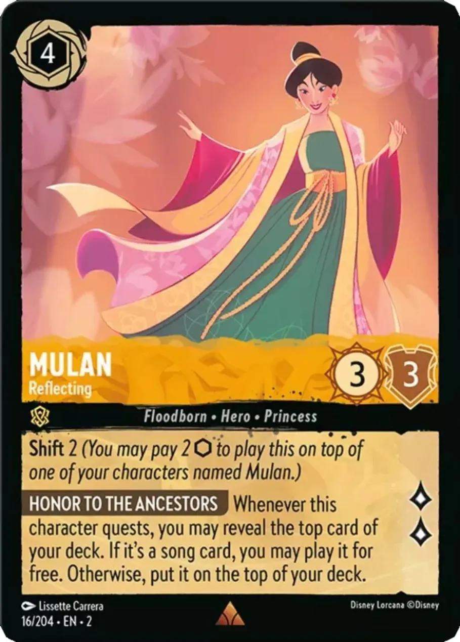 Mulan - Reflecting - 16/204 [Rise Of The Floodborn] [Non-Foil]