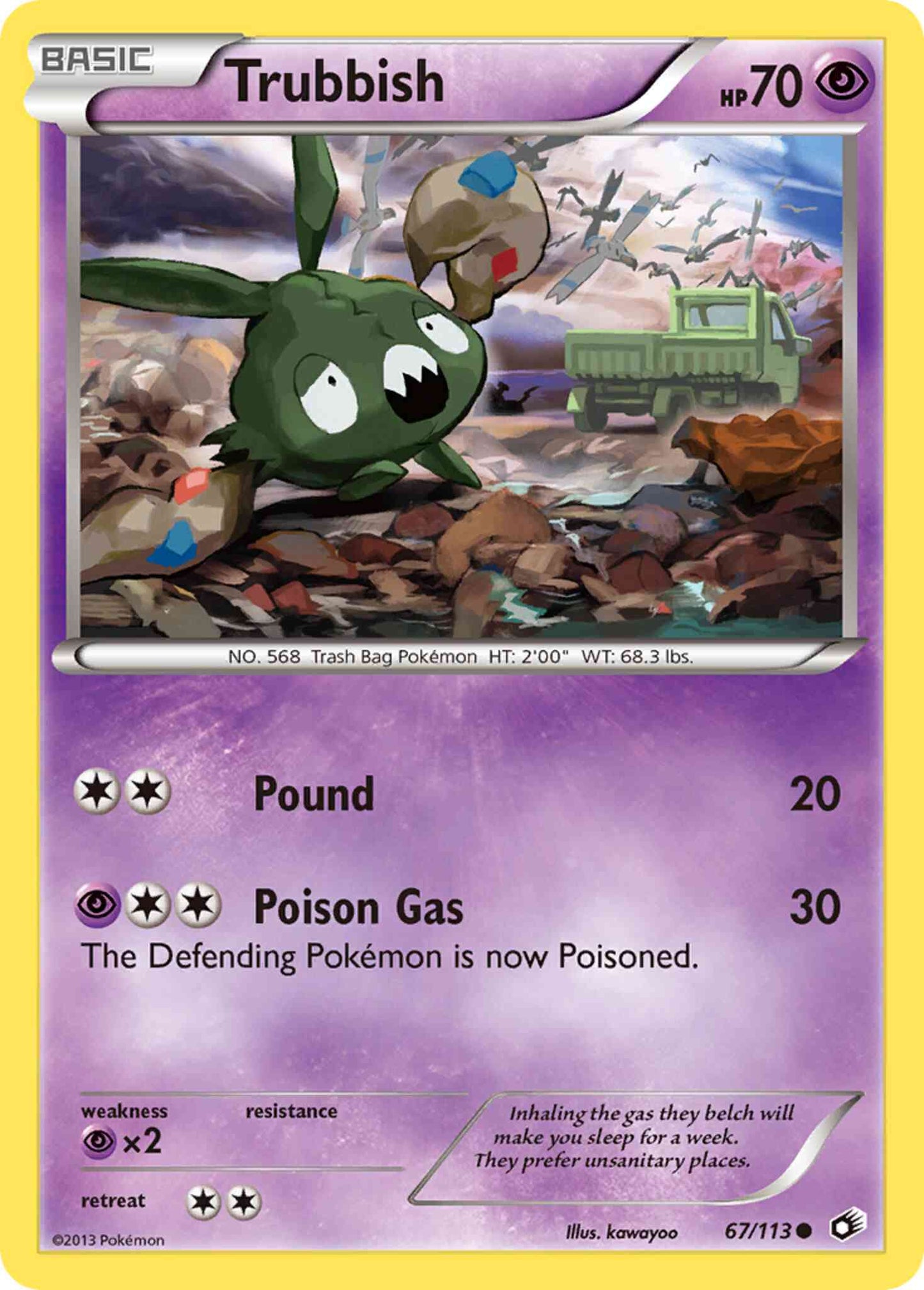 Trubbish - 67/113 - Common [bw11-67] [Reverse Holo]