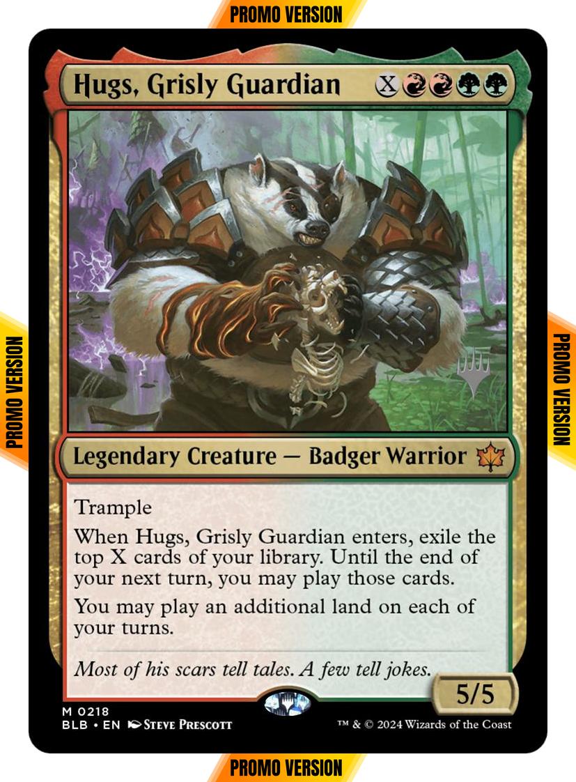 Hugs, Grisly Guardian [218p] [Promo Pack] [Bloomburrow: Promos] [Non-Foil]