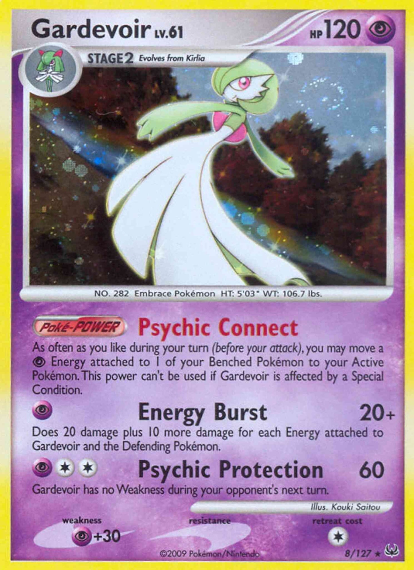 Gardevoir - 8/127 - Rare Holo [pl1-8] [Reverse Holo]