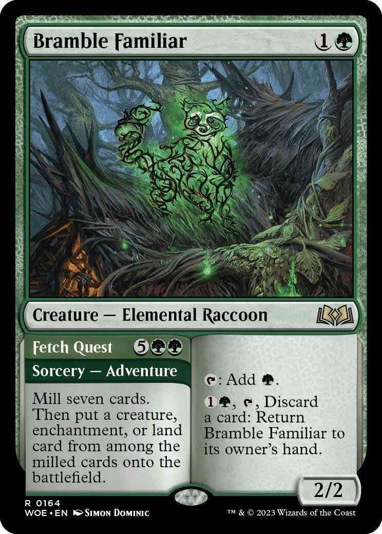 Bramble Familiar // Fetch Quest [164] [Wilds of Eldraine] [Non-Foil]