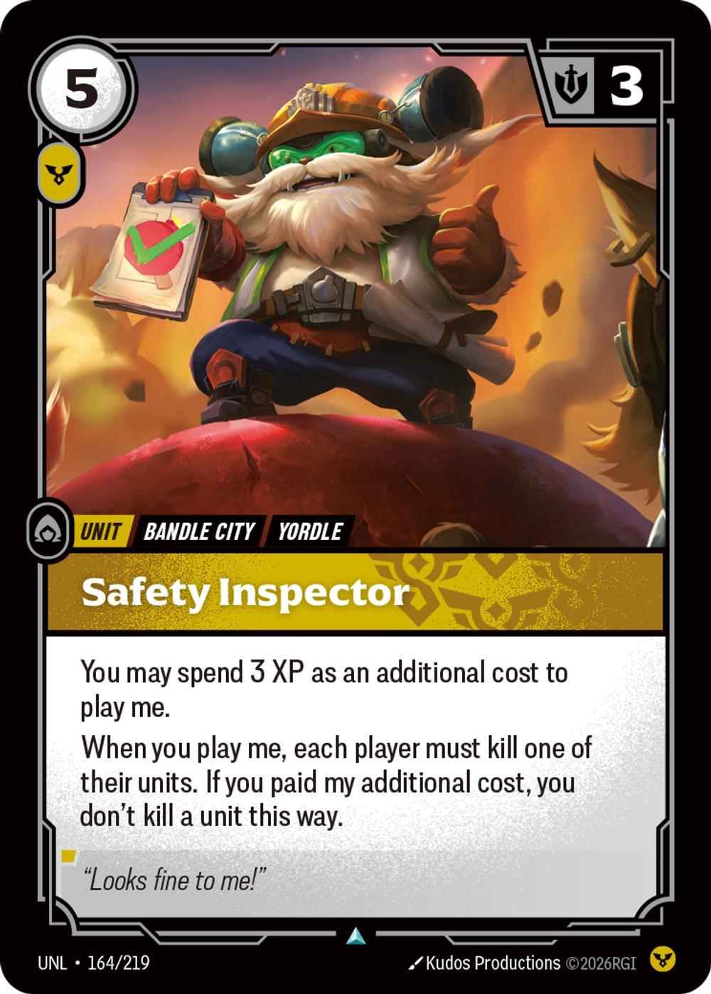 Safety Inspector - 164/219 [Unleashed] [Non-Foil]