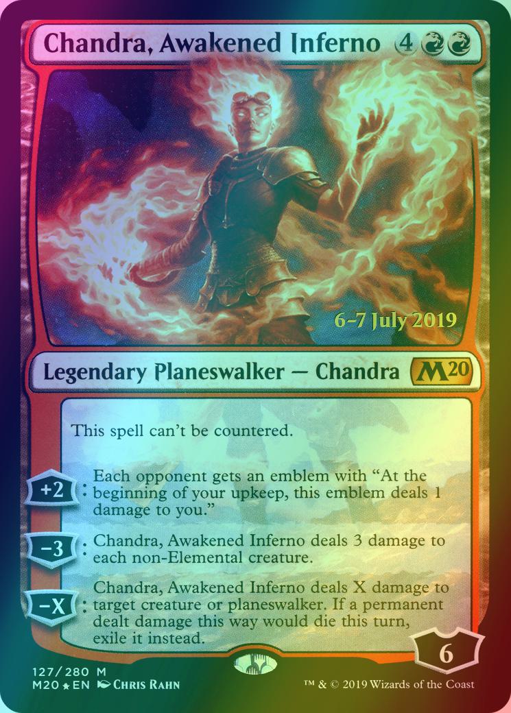 Chandra, Awakened Inferno [127s] [Core Set 2020 Promos] [Foil]