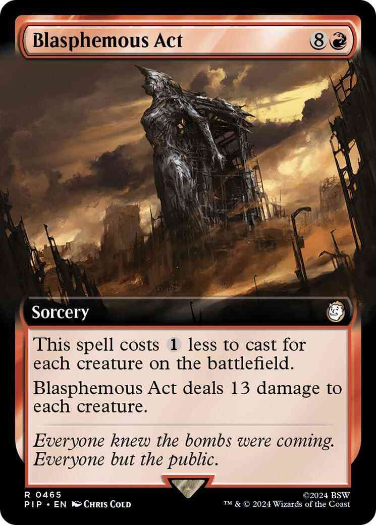 Blasphemous Act [465] [Extended Art] [Fallout] [Non-Foil]