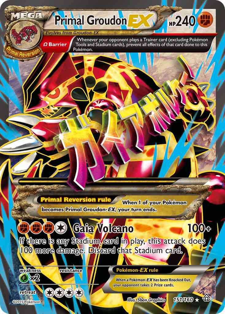 Primal Groudon-EX - 151/160 - Rare Ultra [xy5-151] [Ultra]