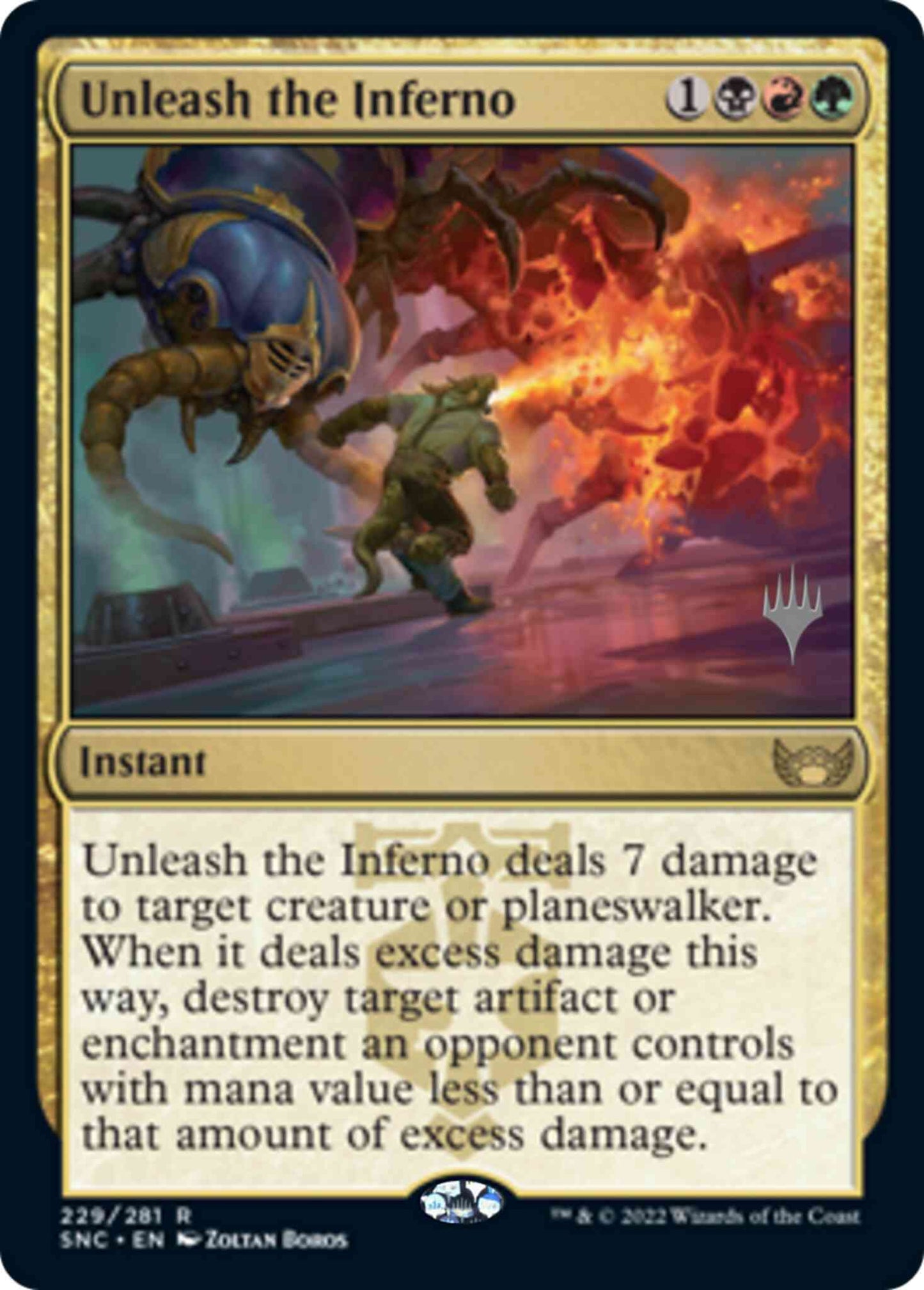 Unleash the Inferno [Promo Pack] [229p] [Streets of New Capenna: Promos] [Non-Foil]