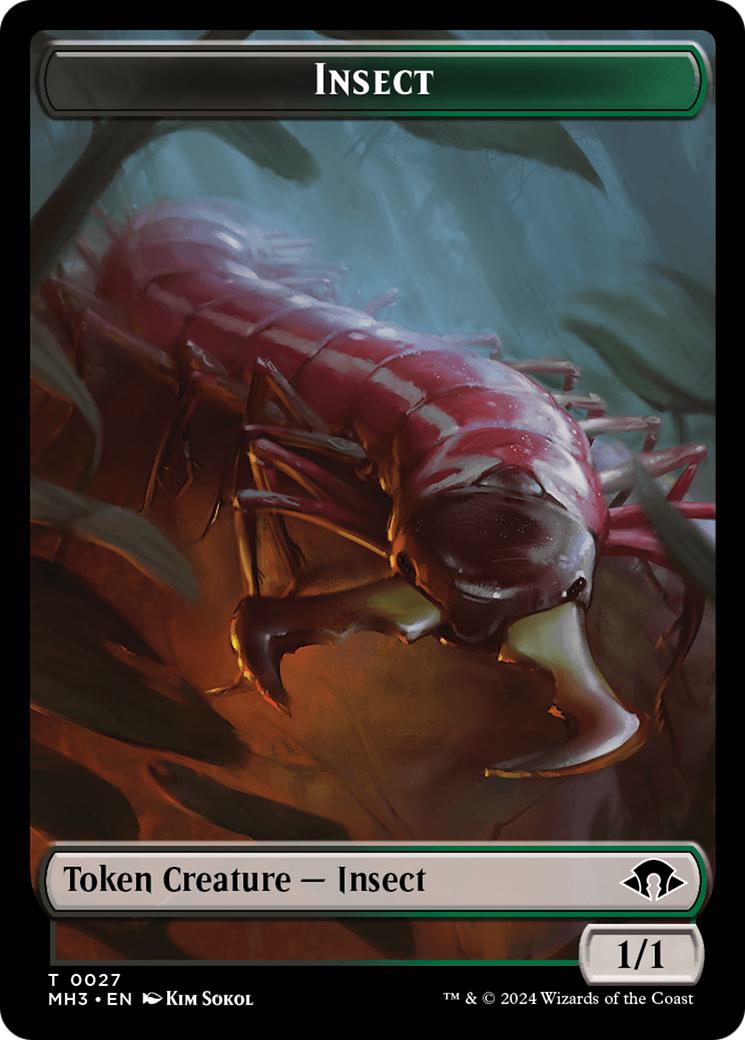 Eldrazi Spawn Token (02) // Insect Token (27) [Modern Horizons 3: Tokens] [Foil]