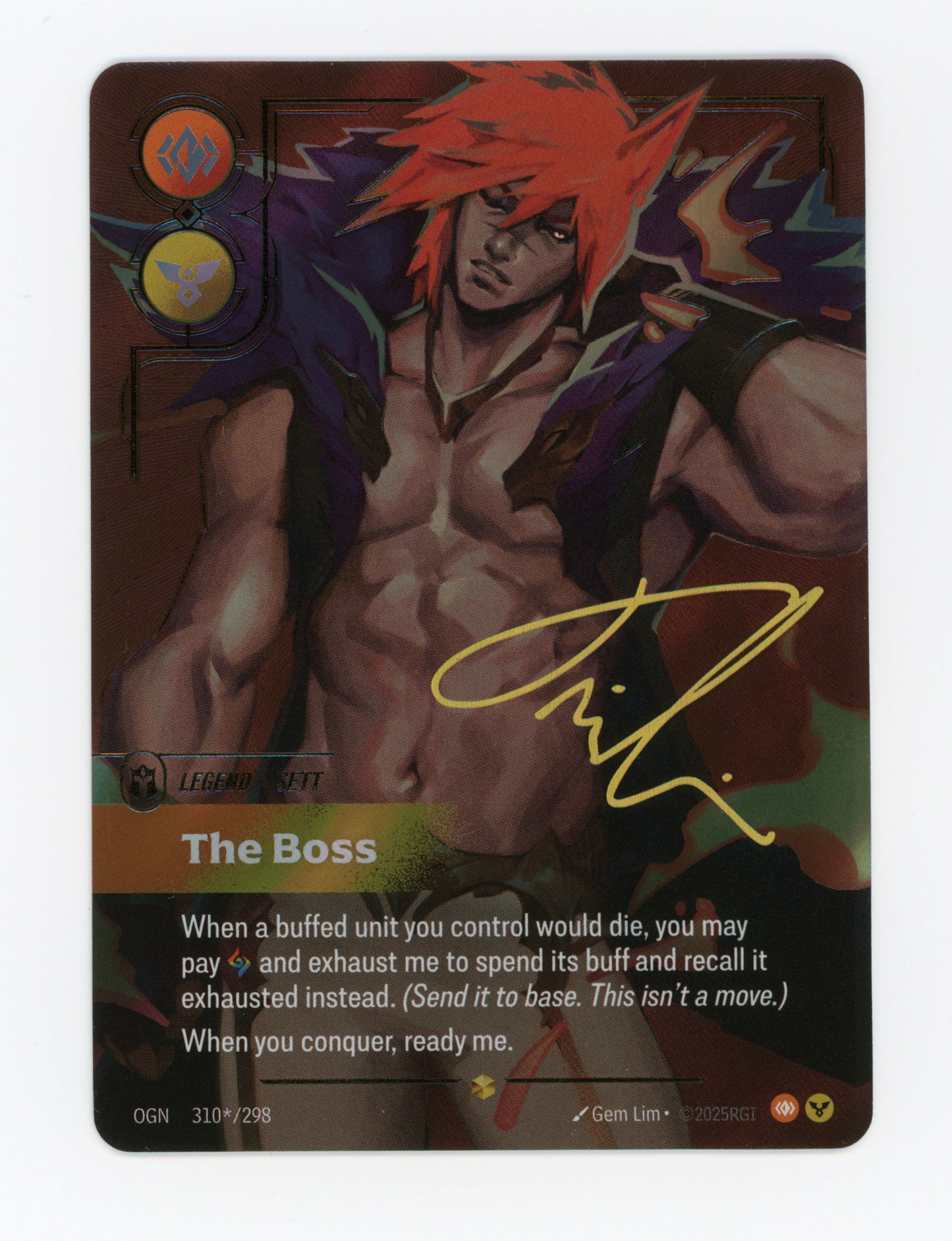 The Boss (Sett) — Signature|Foil — ID 19241