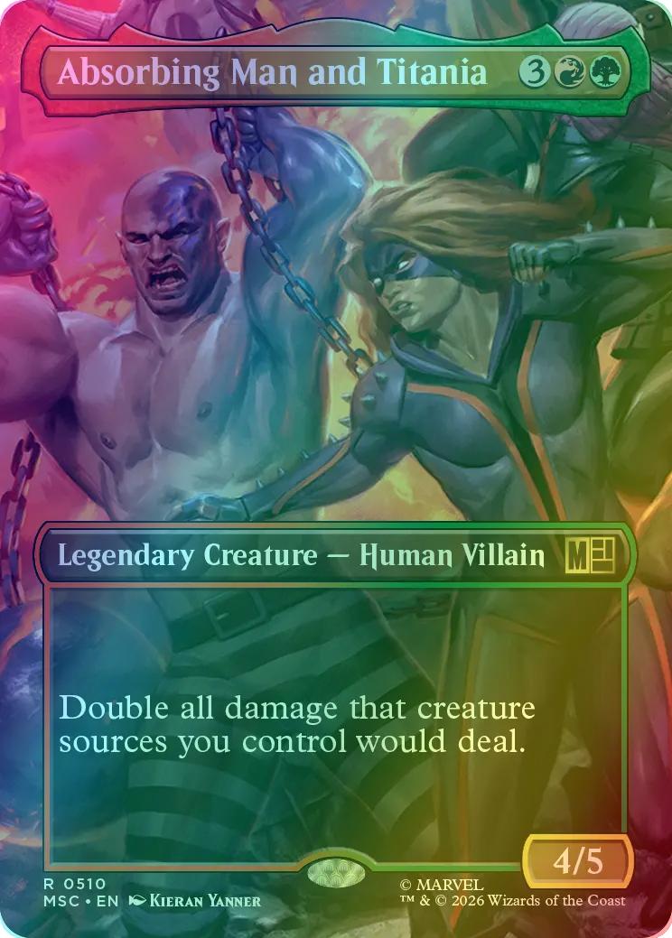 Absorbing Man and Titania [510] [Borderless] [Scene] [Marvel Super Heroes: Commander] [Foil]