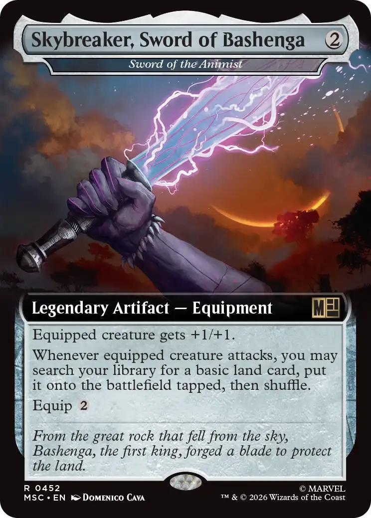 Sword of the Animist [452] [Extended Art] [Marvel Super Heroes: Commander] [Non-Foil]