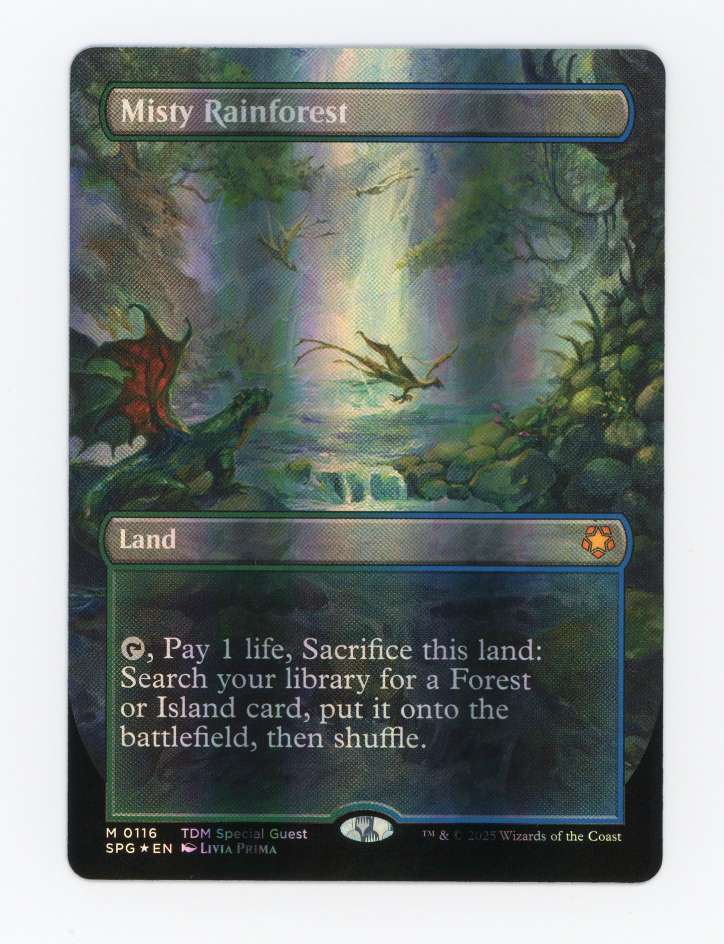 Misty Rainforest — Borderless|Dragonscale Foil — ID 19093