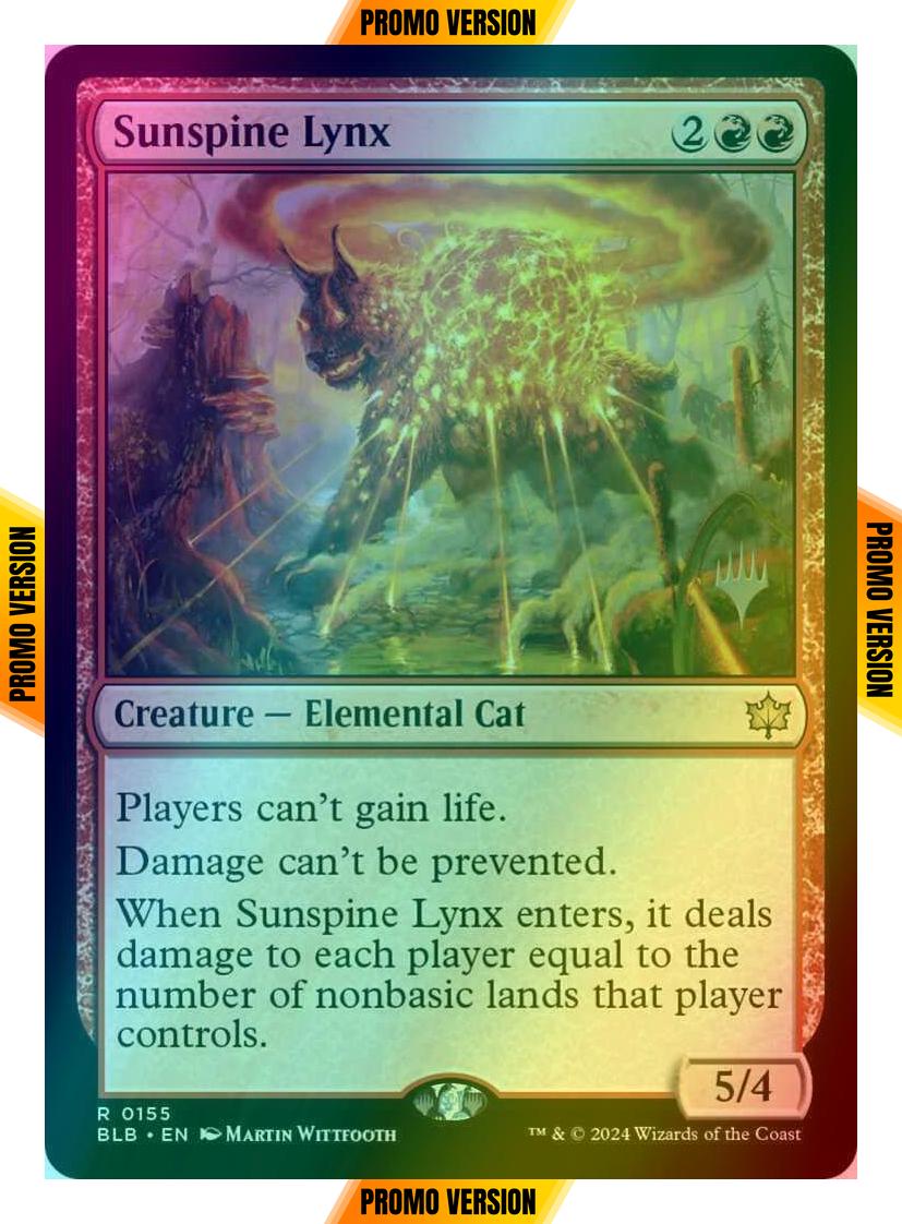 Sunspine Lynx [155p] [Promo Pack] [Bloomburrow: Promos] [Foil]