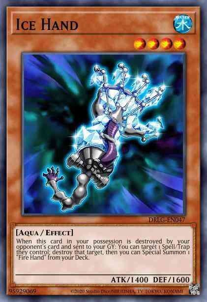 Ice Hand - PGL3-EN023 - Gold Secret Rare - 1st Edition