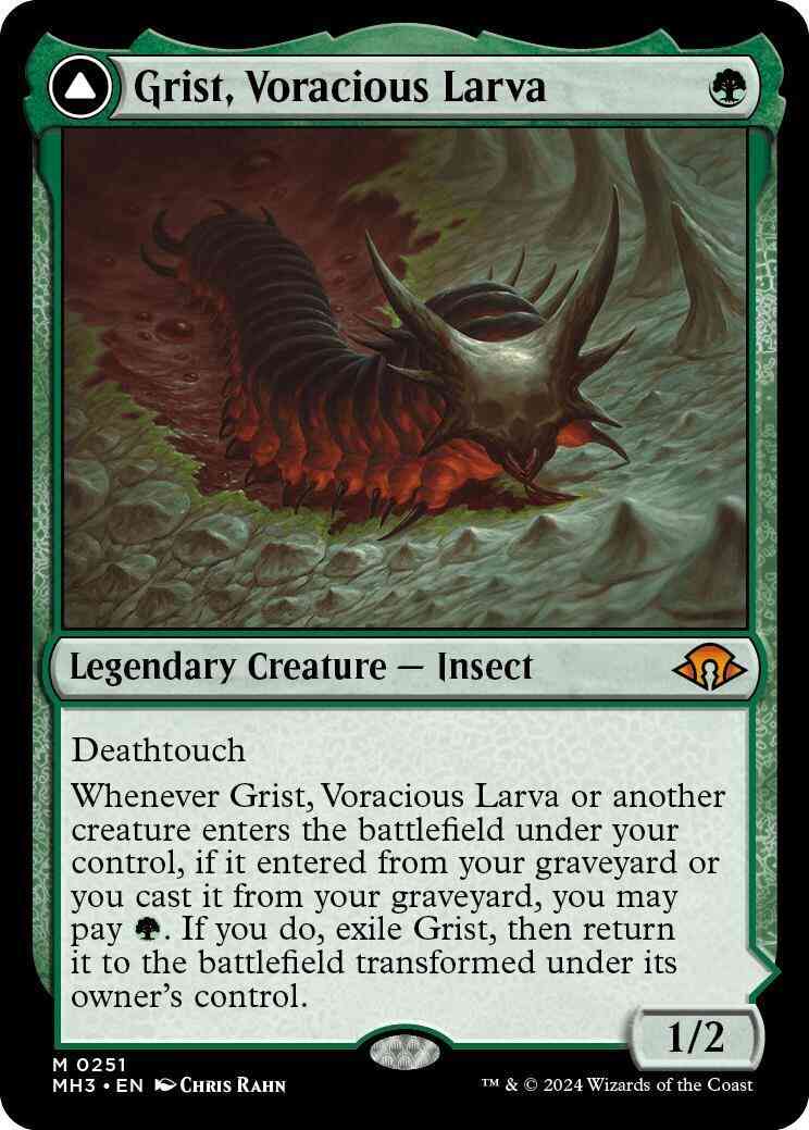 Grist, Voracious Larva // Grist, the Plague Swarm [251] [Modern Horizons 3] [Non-Foil]
