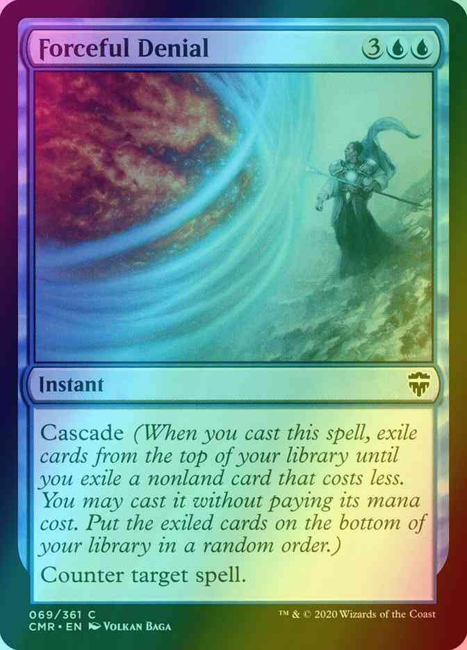 Forceful Denial [69] [Commander Legends] [Foil]