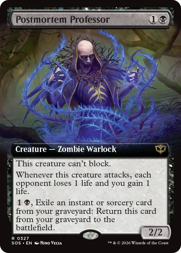 Postmortem Professor [327] [Extended Art] [Secrets of Strixhaven] [Non-Foil]