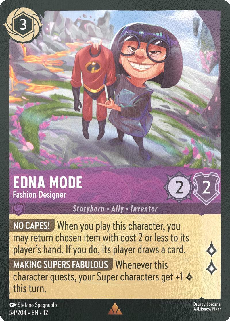 Edna Mode - Fashion Designer - 54/204 [Wilds Unknown] [Cold Foil]