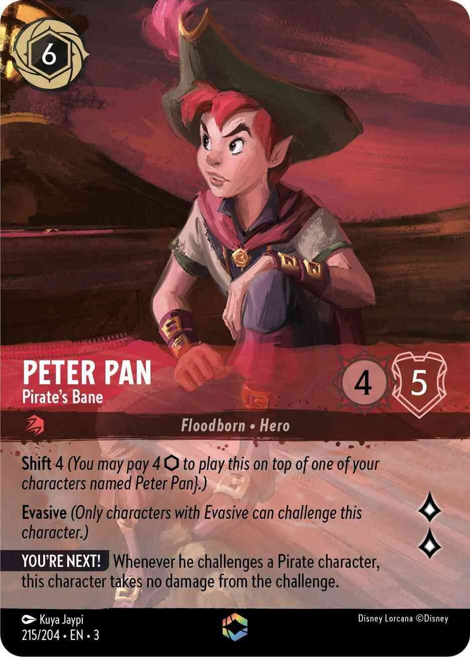 Peter Pan - Pirate's Bane (Alternate Art) - 215/204 [Into the Inklands] [Holofoil]