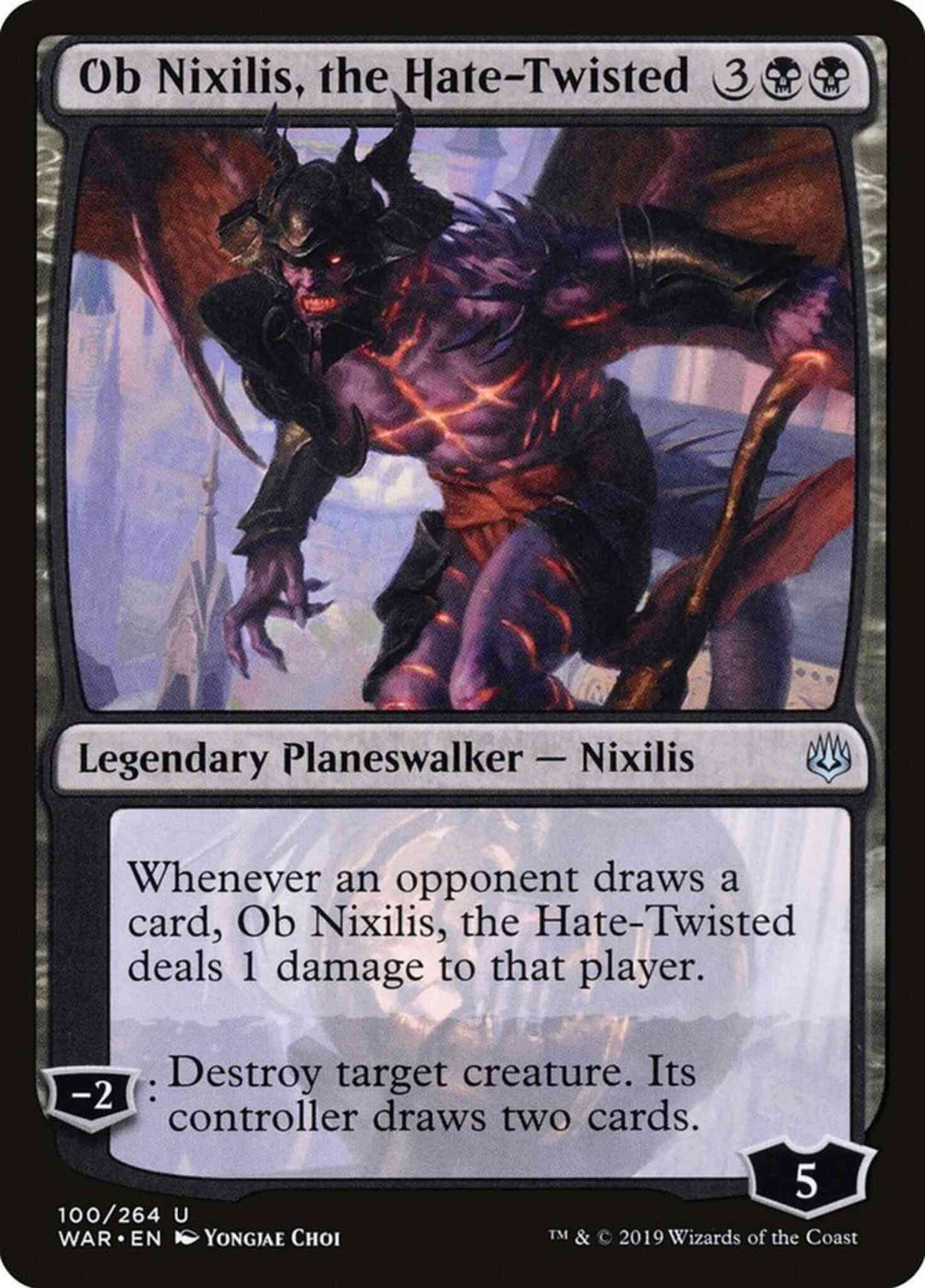 Ob Nixilis, the Hate-Twisted [100] [War of the Spark] [Non-Foil]