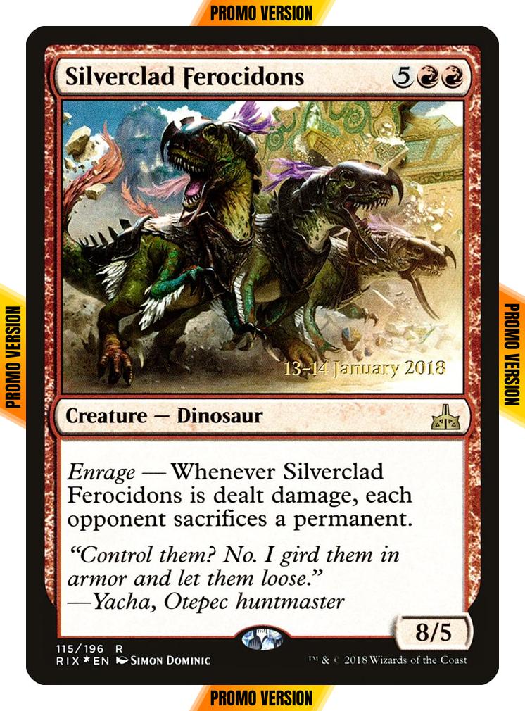 Silverclad Ferocidons [115s] [Rivals of Ixalan Promos] [Foil]