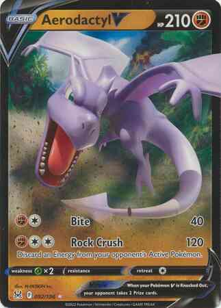 Aerodactyl V - 092/196 - Rare Holo V [swsh11-092] [Ultra]