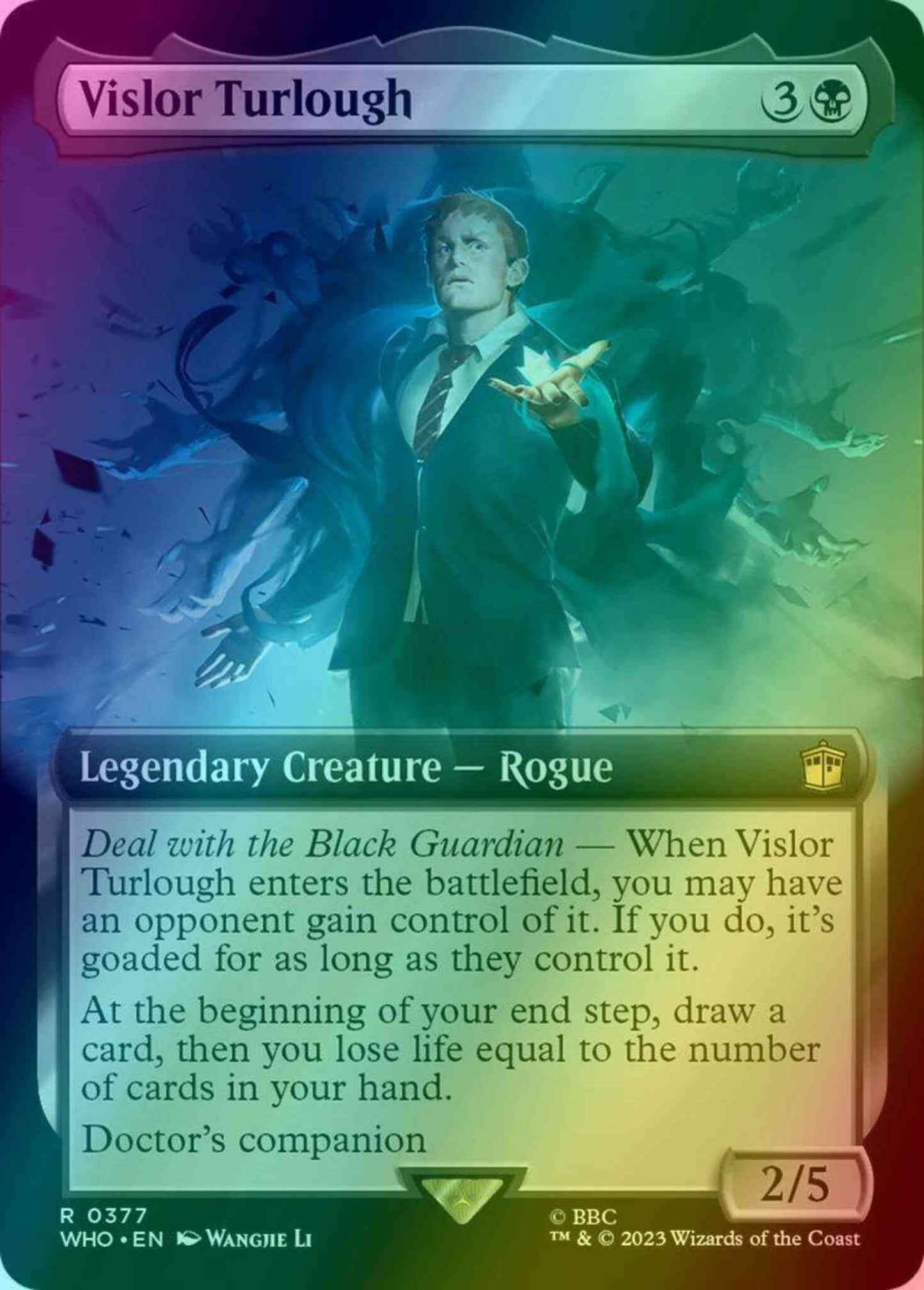 Vislor Turlough [377] [Extended Art] [Universes Beyond: Doctor Who] [Foil]