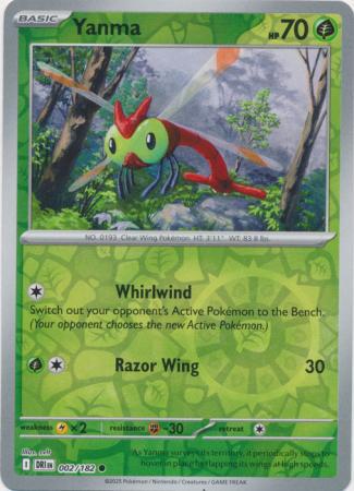 Yanma - 002/182 - Common [sv10-002] [Reverse Holo]